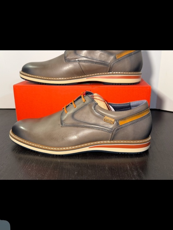 Pikolinos Avila M1T 4050 Leather Lace Up Shoes Dark Grey Mens EU 45/US 11-11.5M main image 11